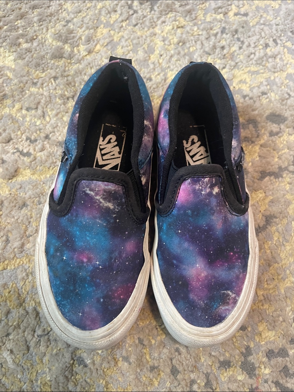 Kids galaxy vans slip ons